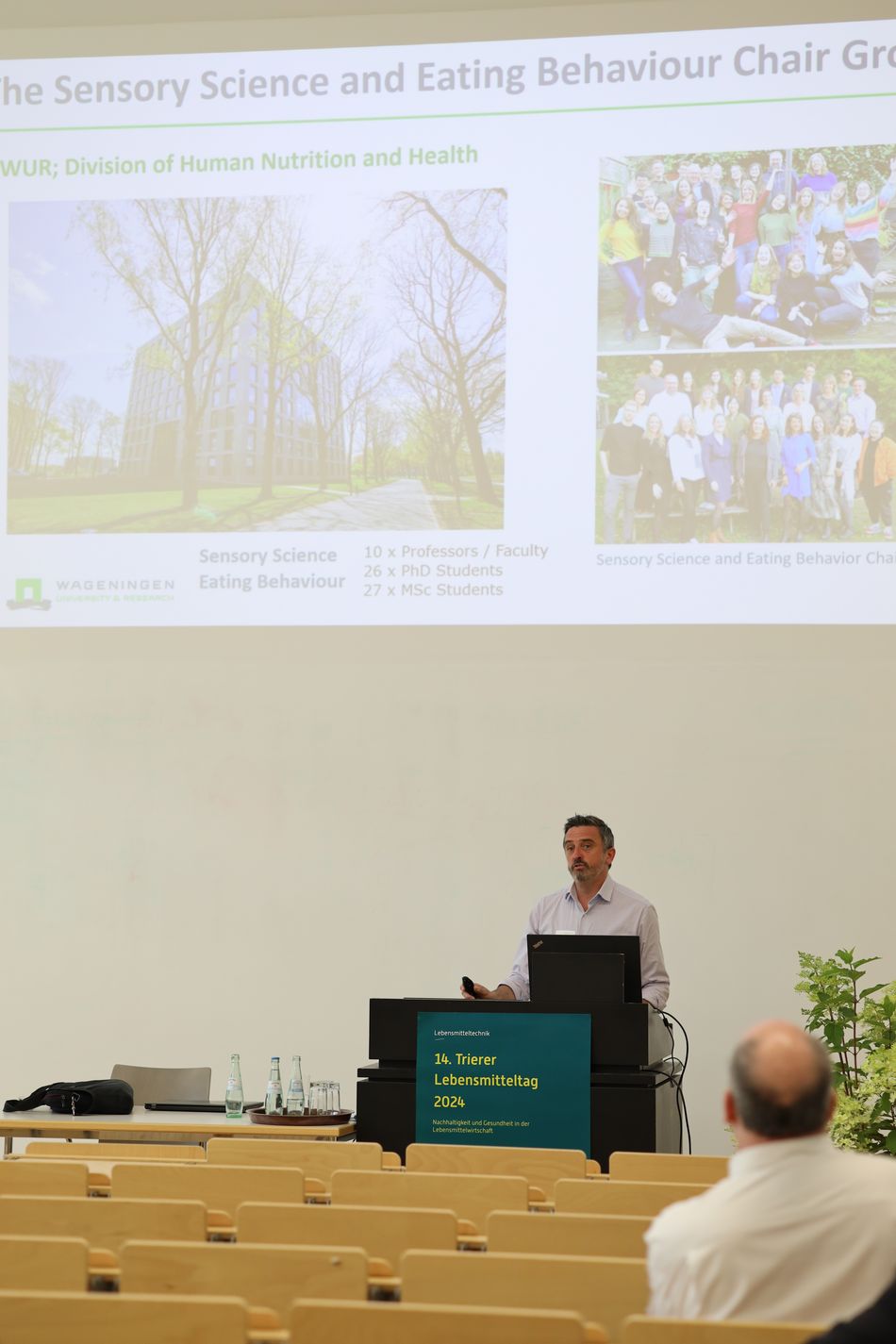 Prof. Dr. Ciaran Forde aus Wageningen referiert am Trierer Lebensmitteltag an der Hochschule Trier